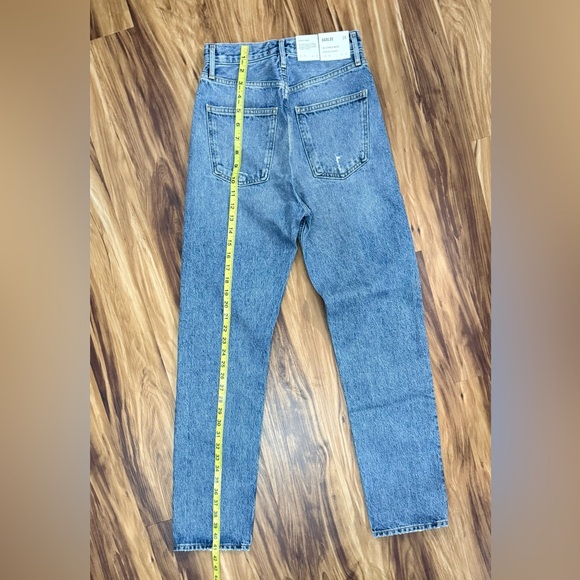Agolde High Rise Distressed Blue Jeans - Picture 4 of 5